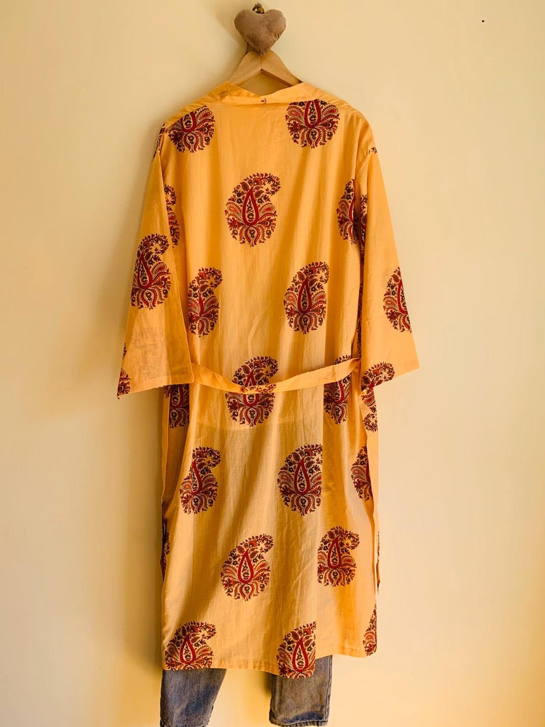 Block Print Kimono - Sanjanaandme 