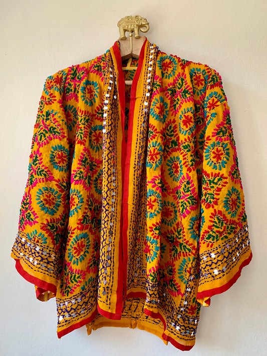 Short Pulkari Kimono