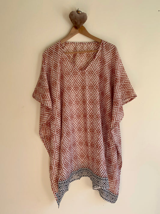 Block Print Poncho
