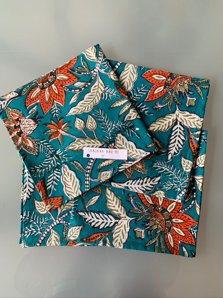 Block Print Napkins - Sanjanaandme 