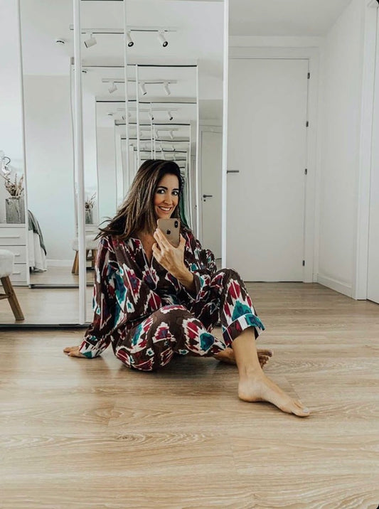 Ikat Print Pijama