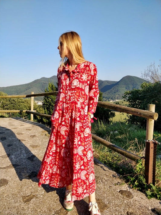 Block Print Dress