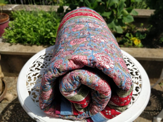 Block Print Quilt - Sanjanaandme 