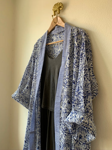 Block Print Kimono - Sanjanaandme 