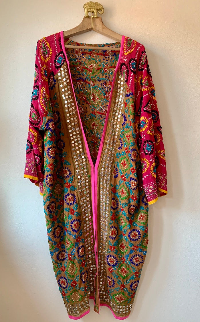 Long Pulkari Kimono