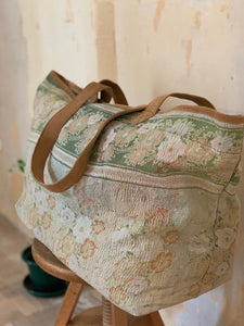 Vintage kantha shopping Bag