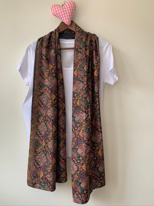 Vintage Silk  Scarf - Sanjanaandme 