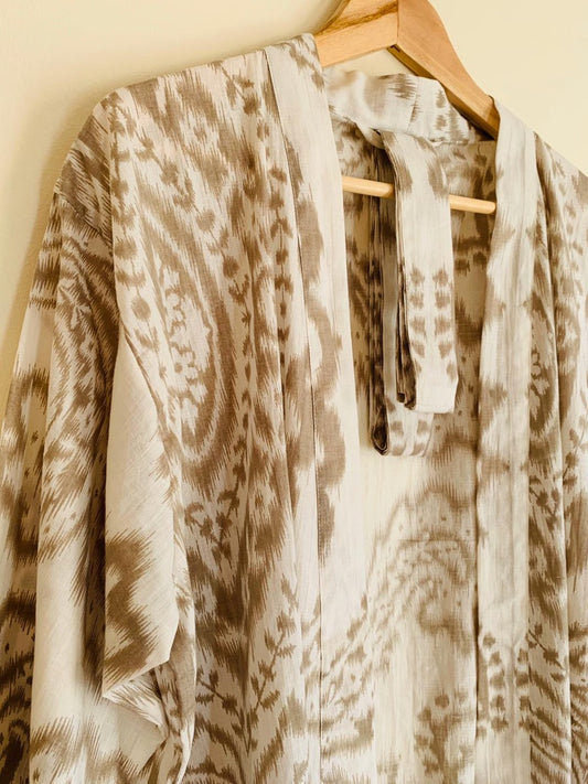 Block Print Kimono - Sanjanaandme 