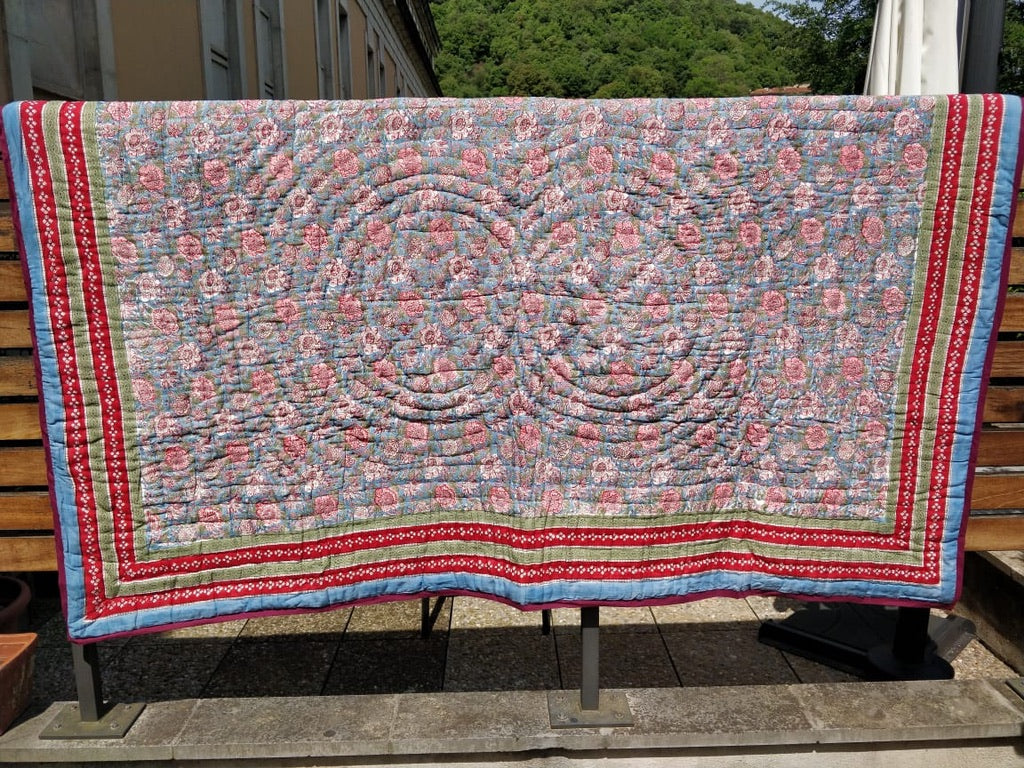 Block Print Quilt - Sanjanaandme 