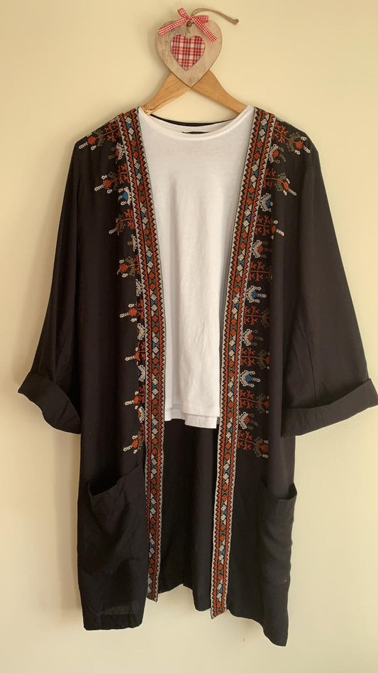 Embroidered  Kimono - Sanjanaandme 