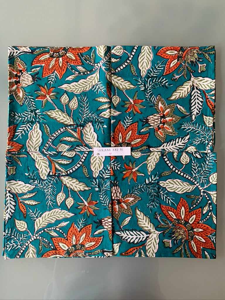 Block Print Napkins - Sanjanaandme 