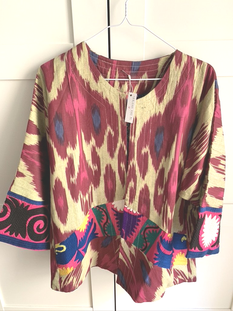 Vintage Suzani Ikat Kimono Jacket - Sanjanaandme 