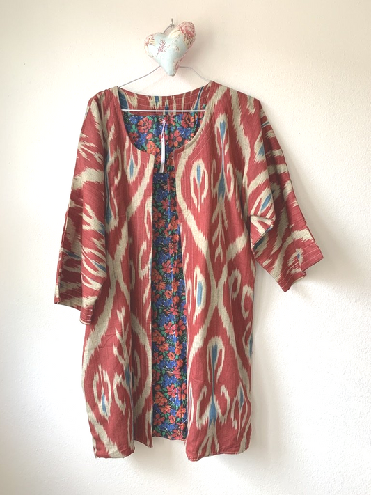 Ikat Kimono Jacket - Sanjanaandme 