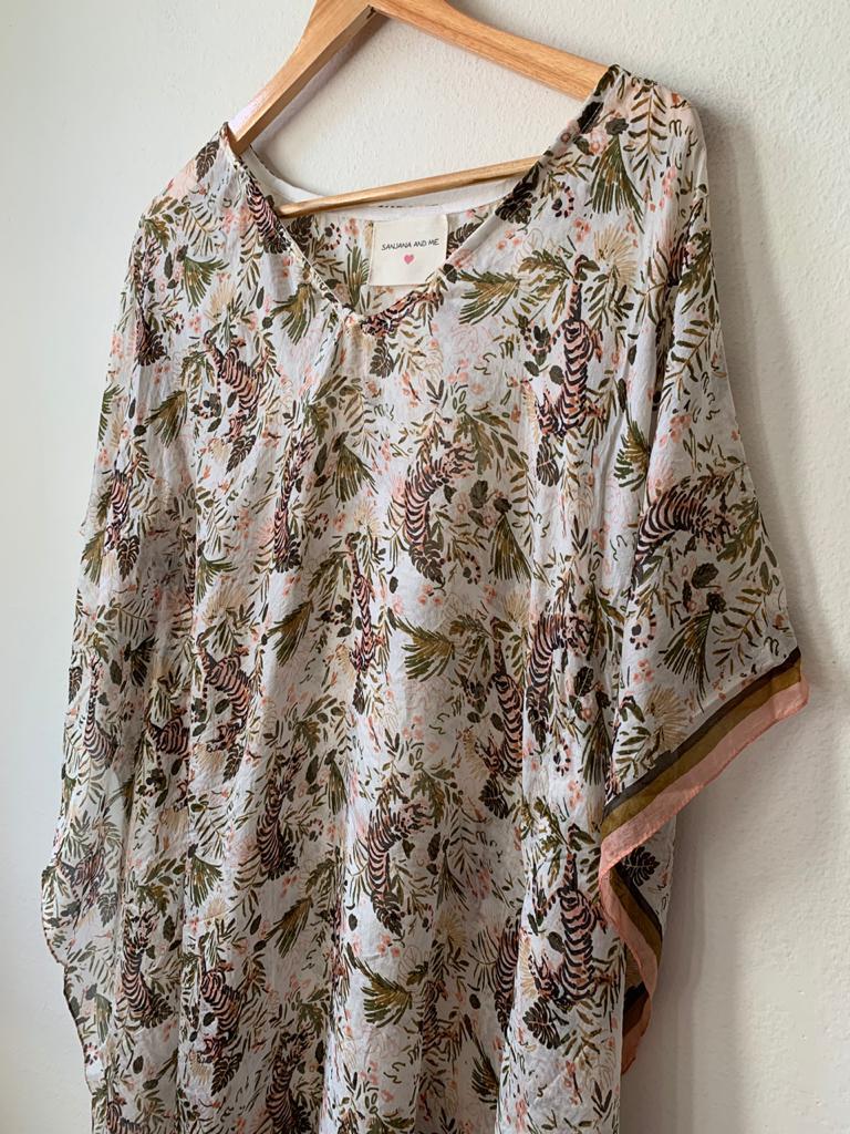 Block Print Poncho