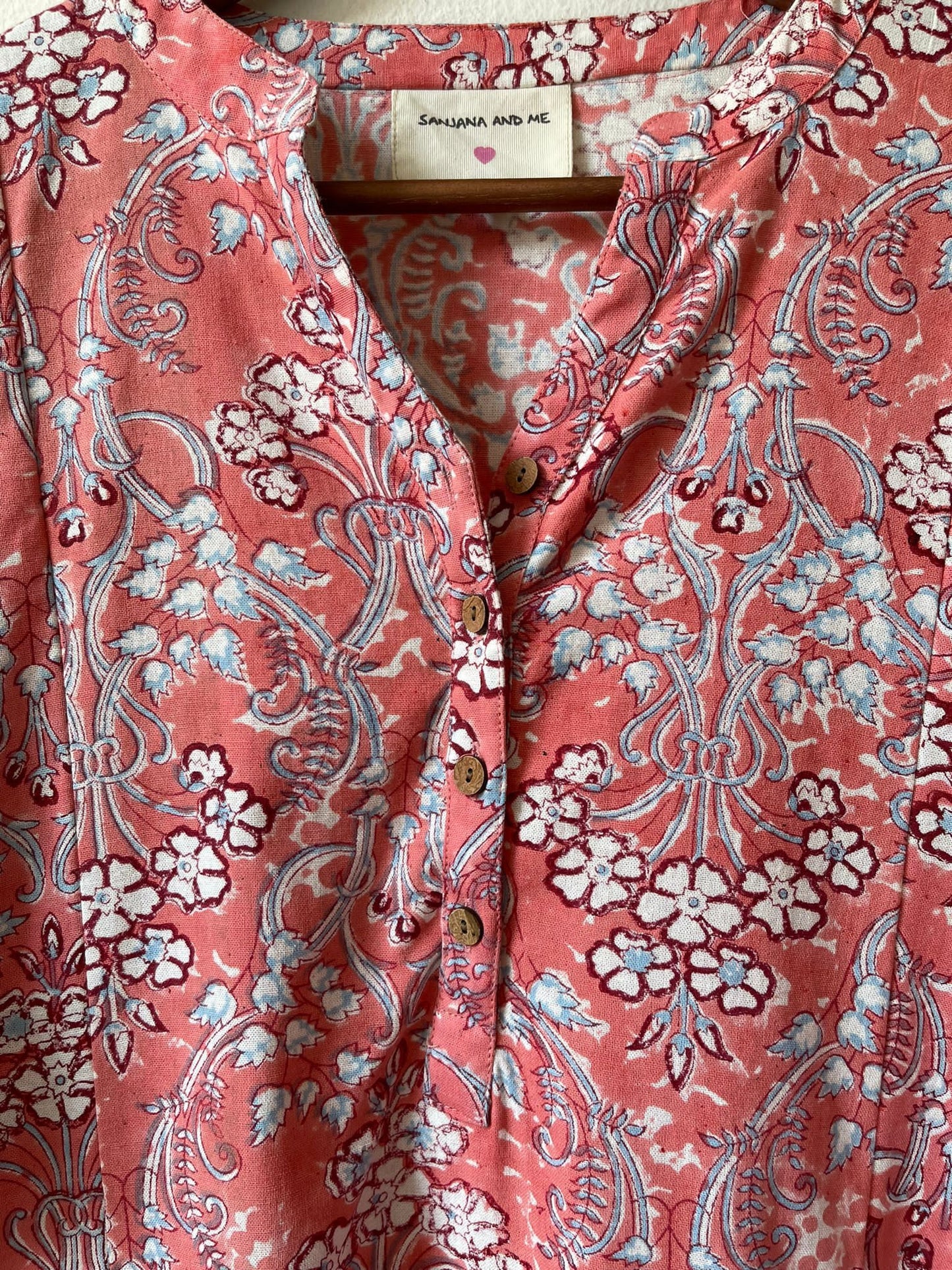 Block print long dress
