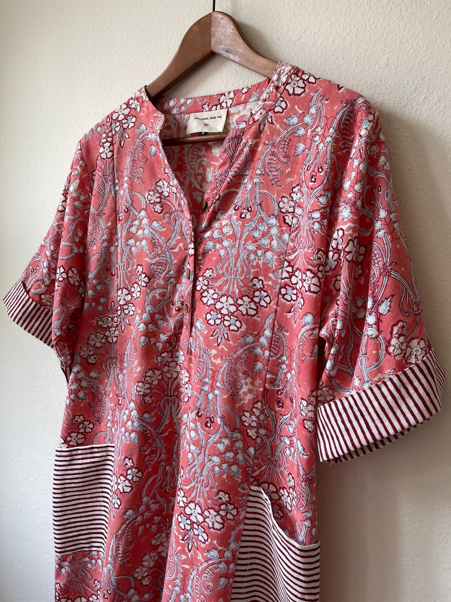 Block print long dress