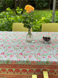 Block Print Table Cloth (150 cms X 220 cms. 6- 8 comensales)
