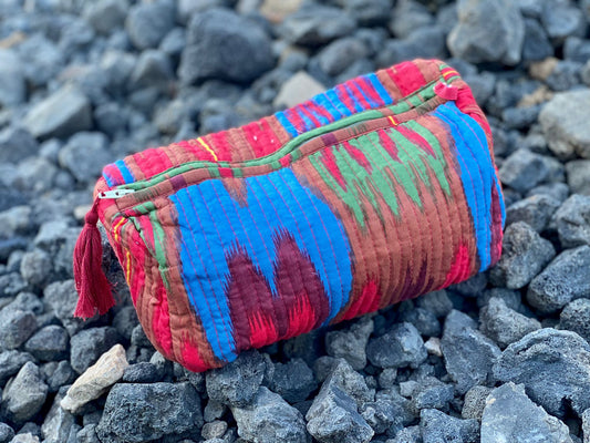 Ikat  Print Pouch bag