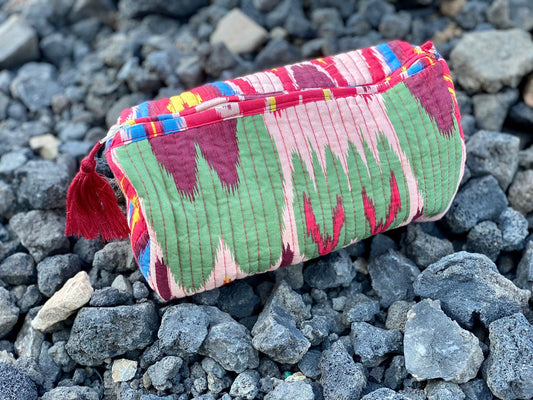 Ikat  Print Pouch bag