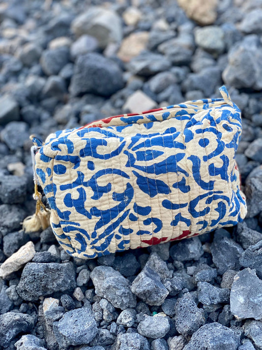 Kantha Block Print Pouch bag