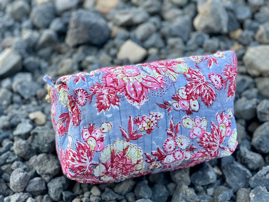 Kantha Block Print Pouch bag