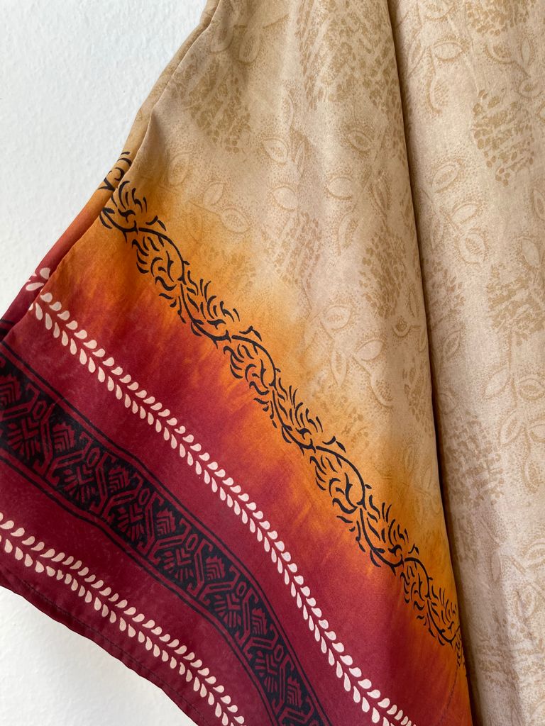 SHORT SILK KIMONO