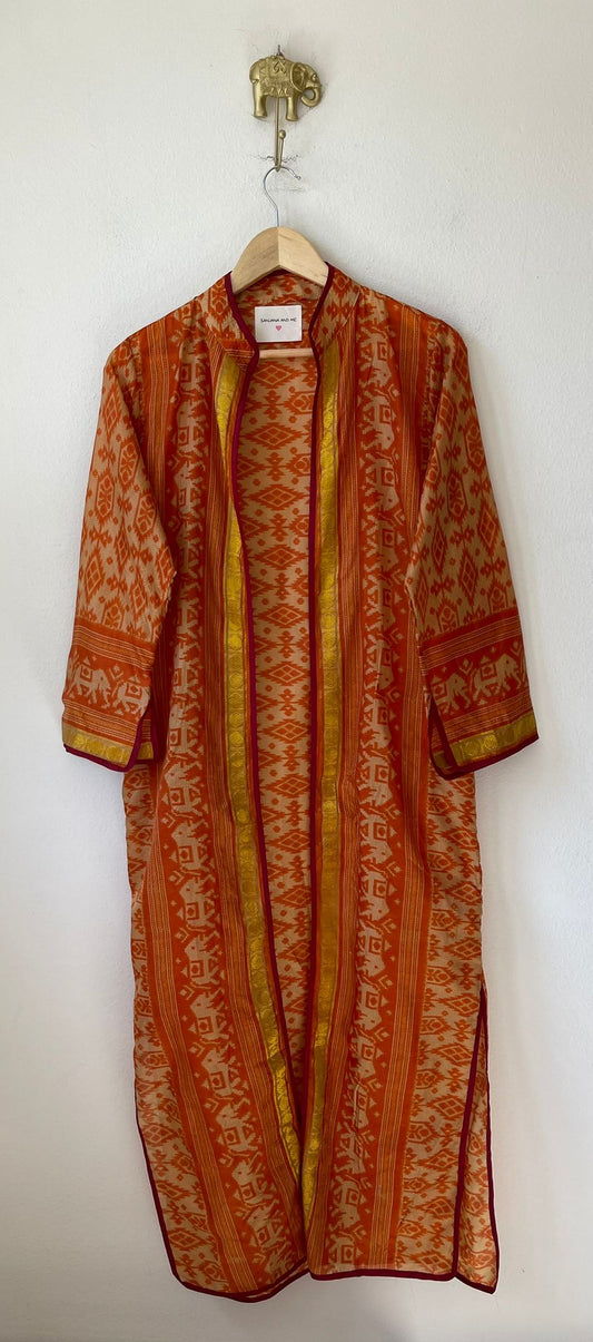 Long silk kimono