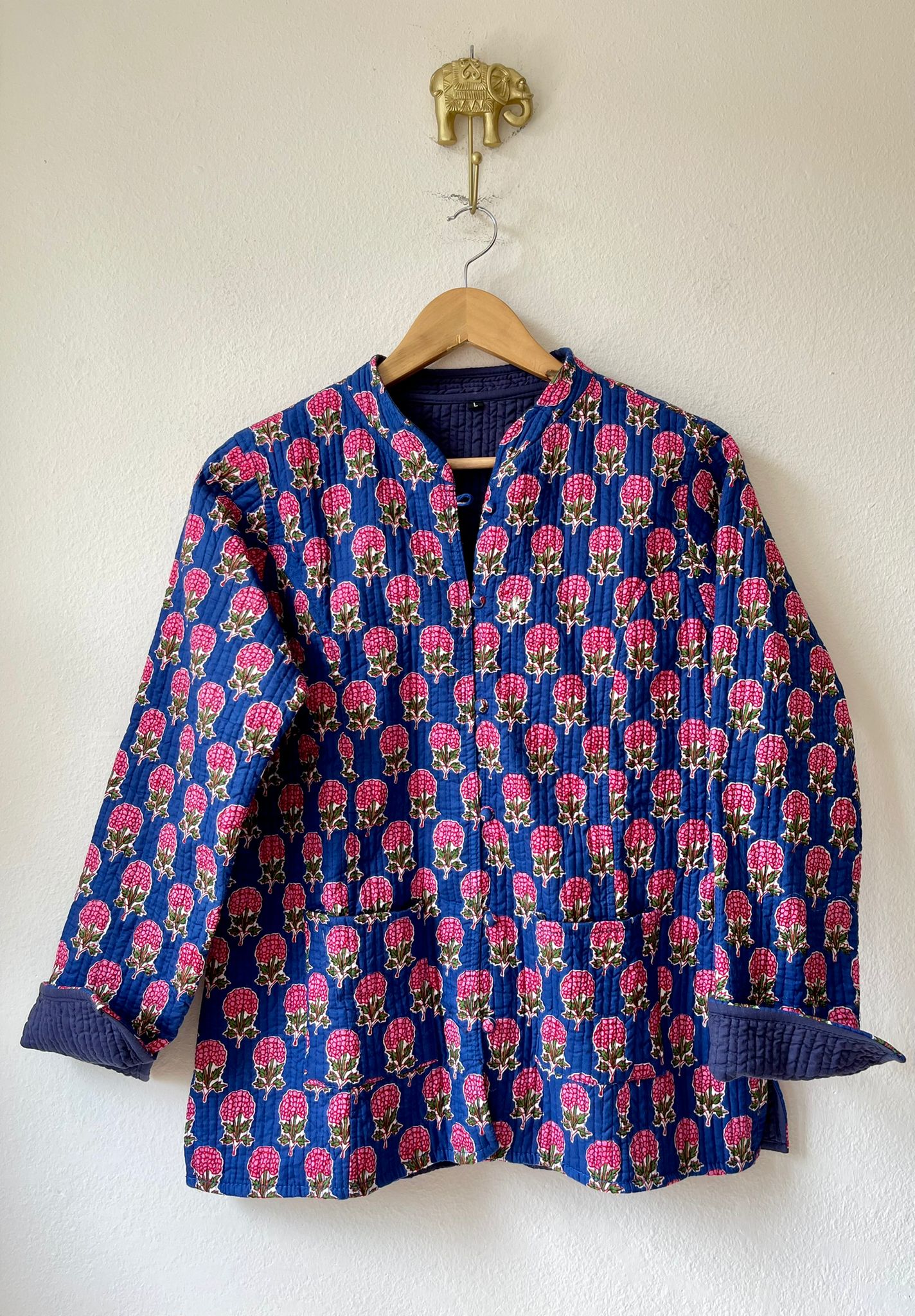 Block Print Quilted Reversible Jacket