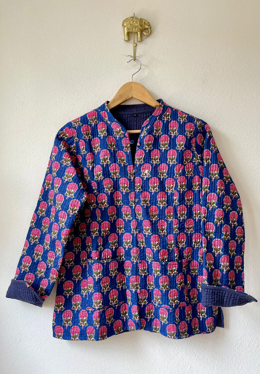 Block Print Quilted Reversible Jacket
