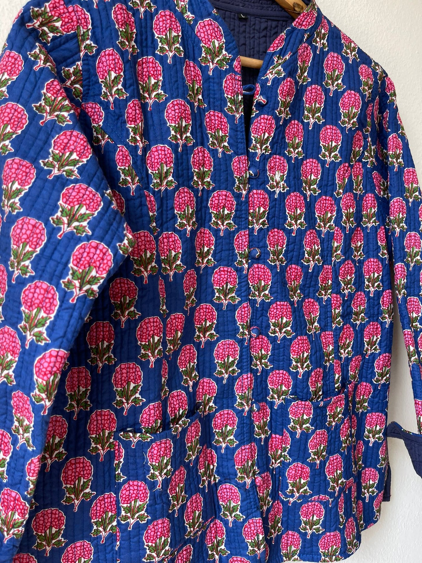 Block Print Quilted Reversible Jacket