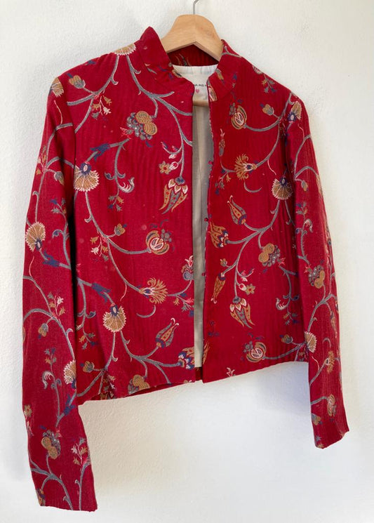 Red tulips short jacket