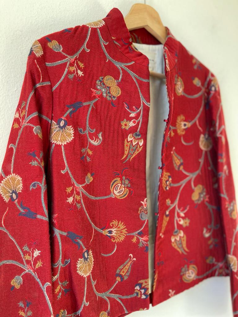 Red tulips short jacket