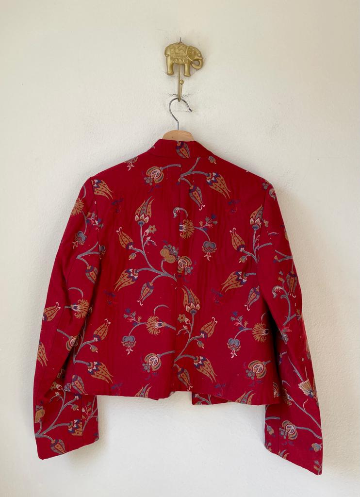 Red tulips short jacket