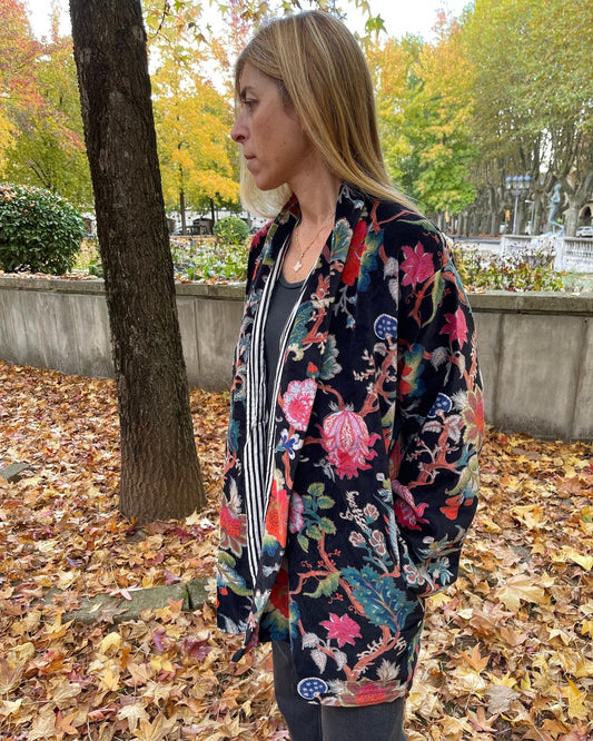 Velvet Kimono Short