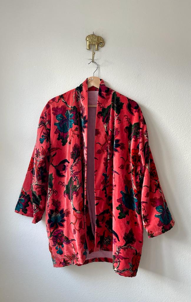 Velvet Kimono Short