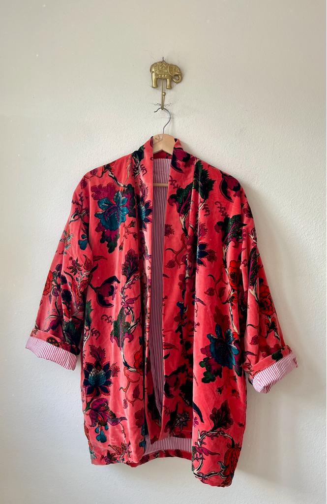 Velvet Kimono Short
