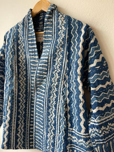 Short Kantha Kimono Jacket