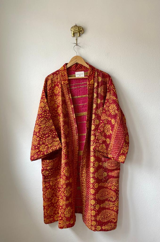 Vintage Kantha Kimono