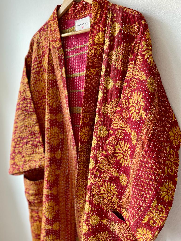 Vintage Kantha Kimono