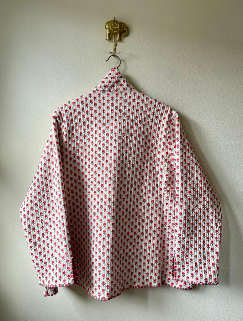 Block Print Quilted Reversible Kimono