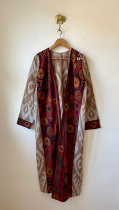 Long kimono Suzani + ikat