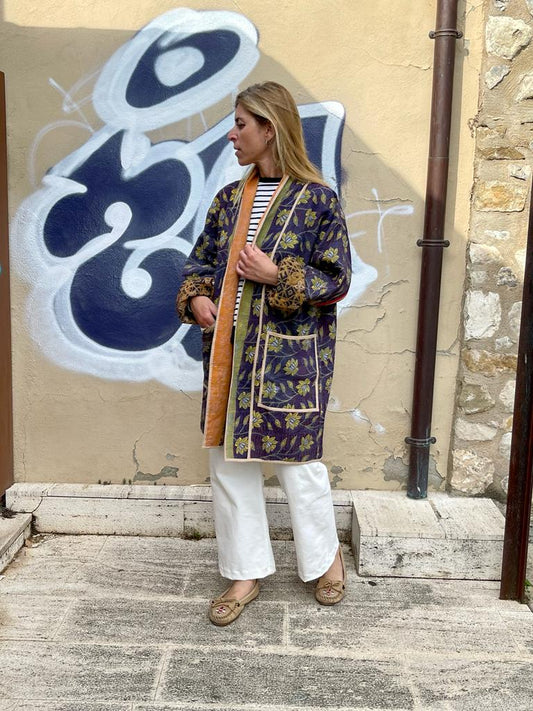 Vintage reversible kimono