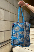 Load image into Gallery viewer, Quilted Sari Bag.
