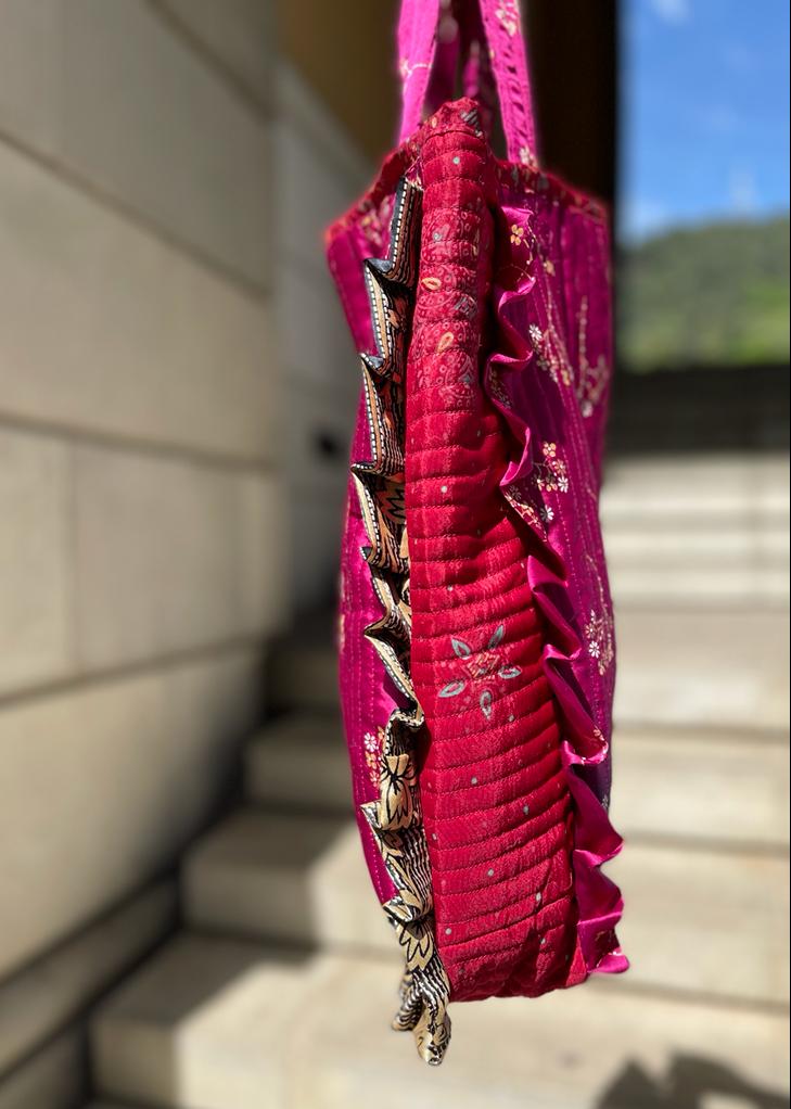 Quilted Sari Bag.