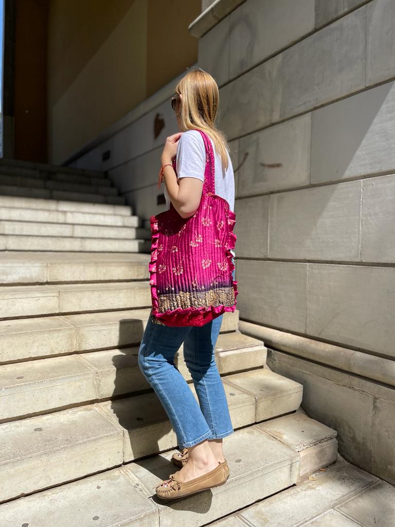 Quilted Sari Bag.