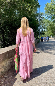 Indira Plain Pink Dress