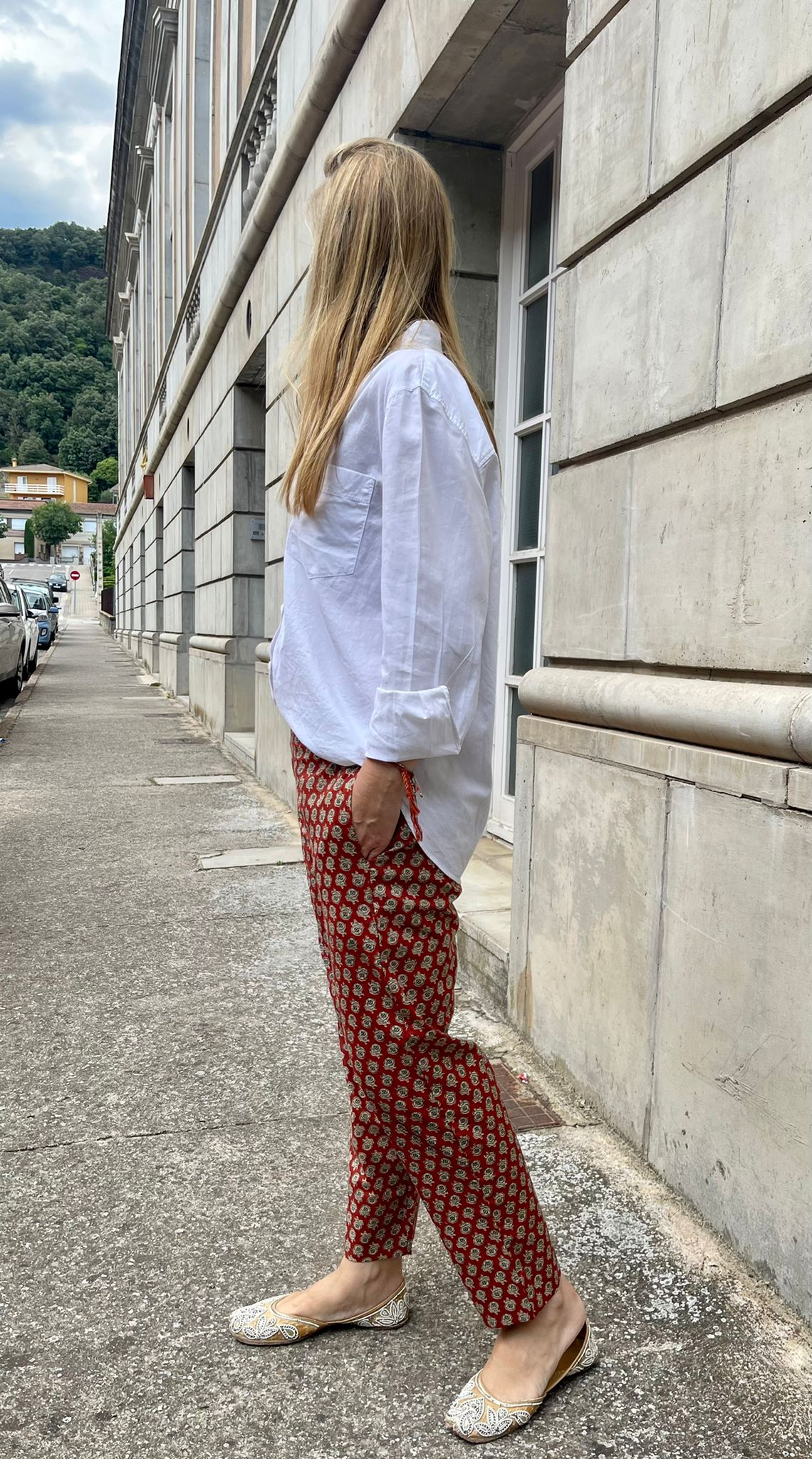 Cotton Block print pants