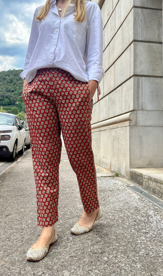 Cotton Block print pants