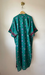 Silk tie dye kimono