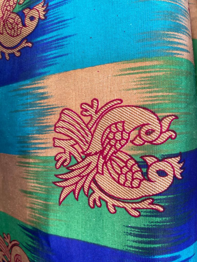 Short vintage silk kimono
